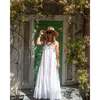 The Greek Isles, Bougainvillea Embroidered Maxi Cotton Dress - Dresses - 5