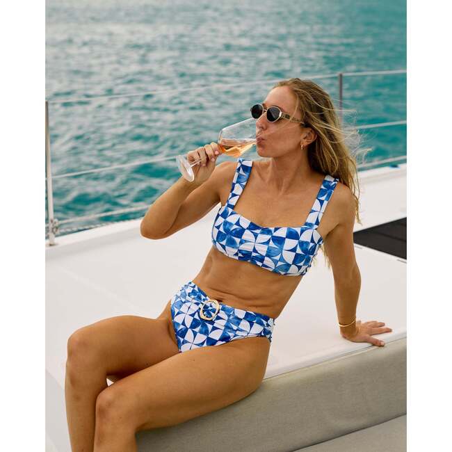 The Greece, Gold Ring Banded Sporty Bikini Bottom - Two Pieces - 6