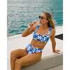 The Greece, Gold Ring Banded Sporty Bikini Bottom - Two Pieces - 6