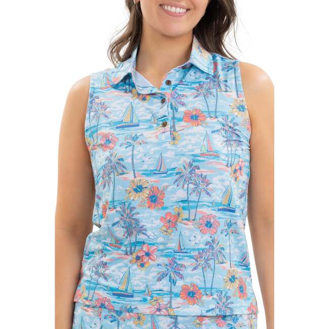 The BVIs, Ladies Sleeveless Golf Polo