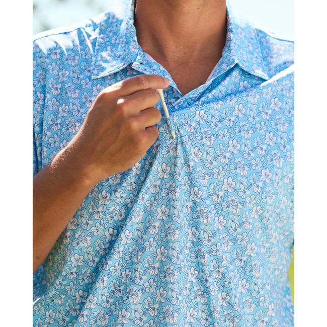 The Azaleas, Sky Blue Golf Shirt - Polo Shirts - 2