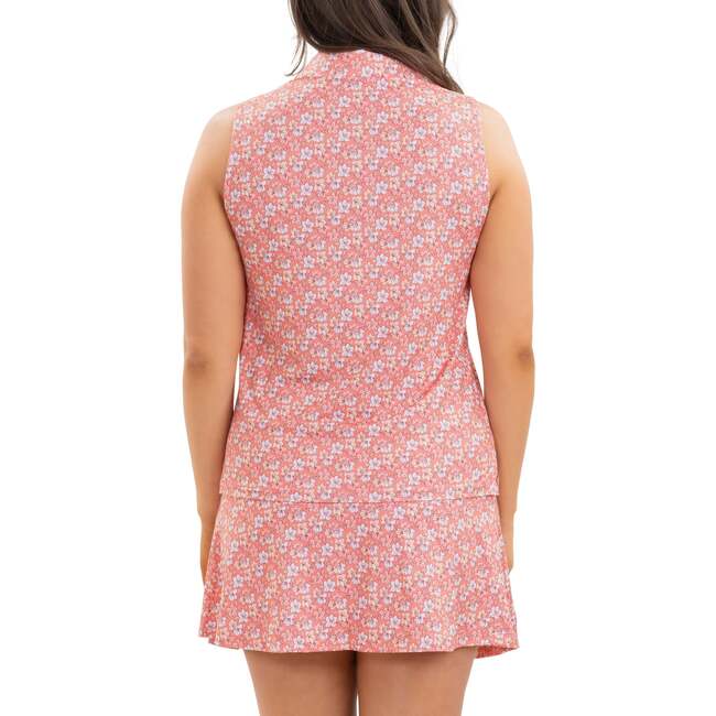 The Azaleas, Sunset Ladies Sleeveless Golf Polo - Polo Shirts - 7
