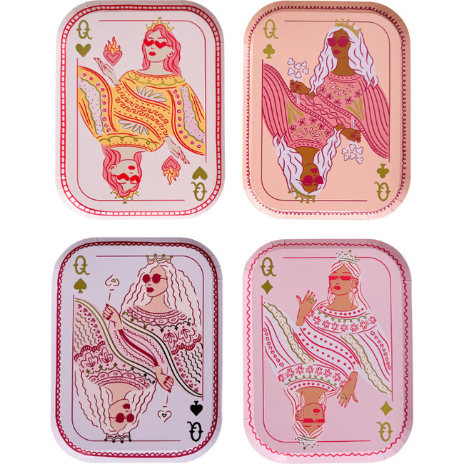 Queens Card Dinner Plates