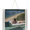 Luxe Lie-On Lounger: Lazy Days, Blue Stripe - Pool Floats - 2