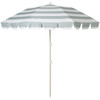 Compact Beach Umbrella: La Palma, Sage Stripe - Umbrellas - 1 - thumbnail