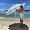 Compact Beach Umbrella: La Palma, Sage Stripe - Umbrellas - 3