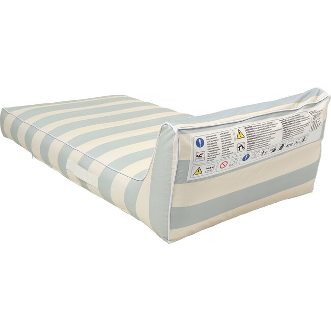 Luxe Lie-On Lounger: Lazy Days, Blue Stripe - Pool Floats - 5