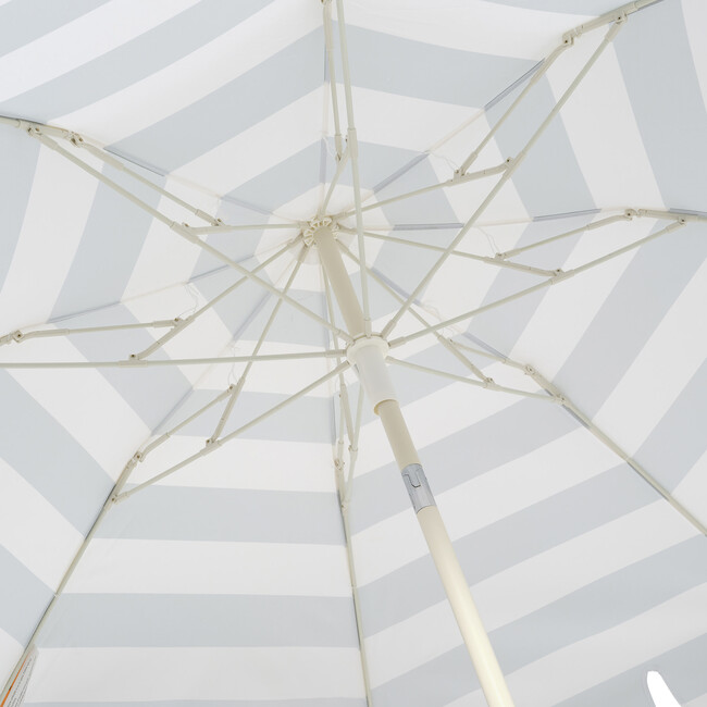 Compact Beach Umbrella: La Palma, Sage Stripe - Umbrellas - 4