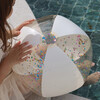 Inflatable Beach Ball: Cotton Candy, Clear Glitter - Outdoor Games - 5
