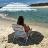 Compact Beach Umbrella: La Palma, Sage Stripe - Umbrellas - 6