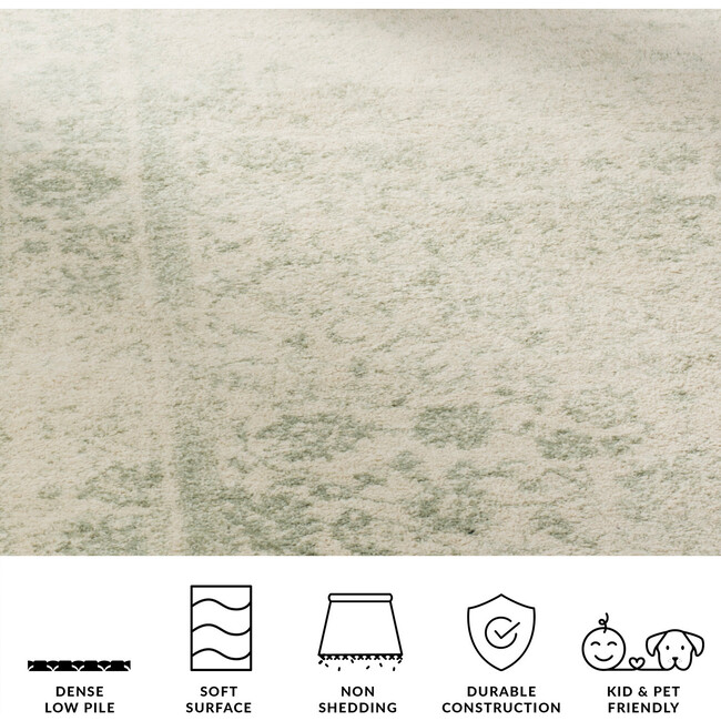 Adirondack Adele Rug, Sage/Ivory - Rugs - 7