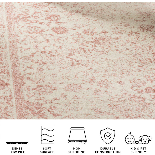 Adirondack Adele Rug, Pink/Ivory - Rugs - 9