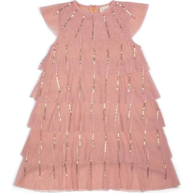 Veneda Tiered Embellished Tulle Dress, Birthday Cake