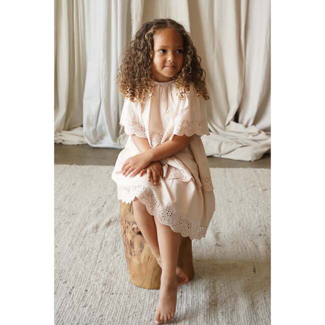 Isabel Cotton Broderie Anglaise Bubble Dress, Coco Au Lait - Dresses - 3