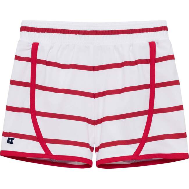 Girls Super Short, Red Stripe