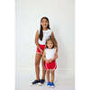 Girls Super Short, Red - Shorts - 3