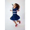 Girls Twirly Skort, Navy - Skirts - 2