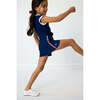 Girls Trimmed Tank, Navy - Tank Tops - 5