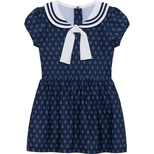 Girls Sailor Tennis Skort Dress , Navy