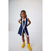 Girls Tennis Skort Dress, Navy - Dresses - 4