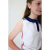 Girls Ribboned Tank, White - Tank Tops - 2