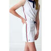 Girls Ribboned Tank, White - Tank Tops - 3