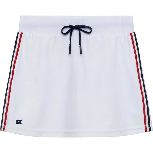 Girls Ribboned Skirt, White