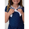 Girls Sailor Tennis Skort Dress , Navy - Dresses - 5