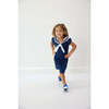 Girls Sailor Tennis Skort Dress , Navy - Dresses - 6