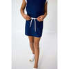 Girls Ribboned Skirt, Navy - Skirts - 4