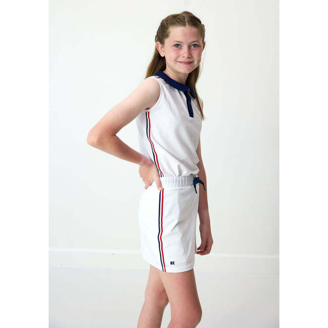 Girls Ribboned Skirt, White - Skirts - 4