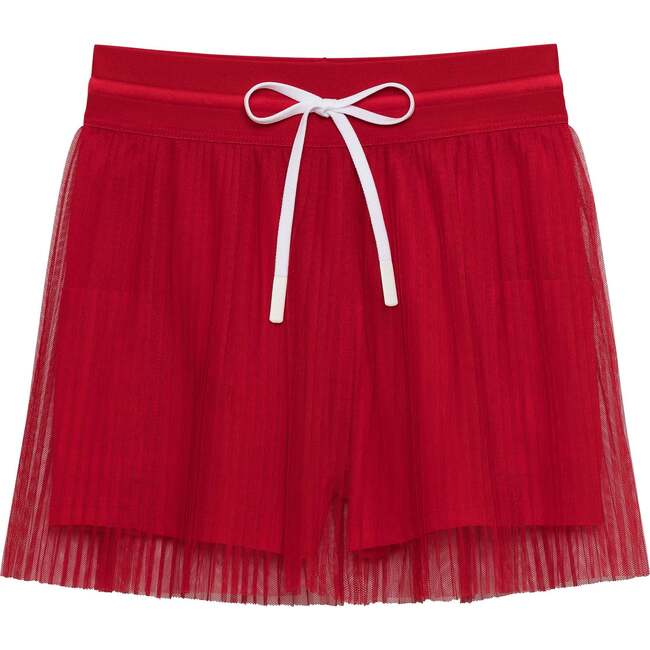 Girls Pleated Skort, Red