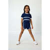 Girls Practice Tee, Navy Stripe - T-Shirts - 3