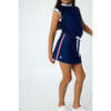 Girls Ribboned Skirt, Navy - Skirts - 5