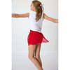 Girls Pleated Skort, Red - Skirts - 4