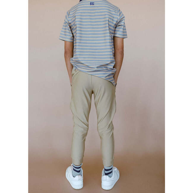 Boys Warm Up Jogger, Khaki - Pants - 6