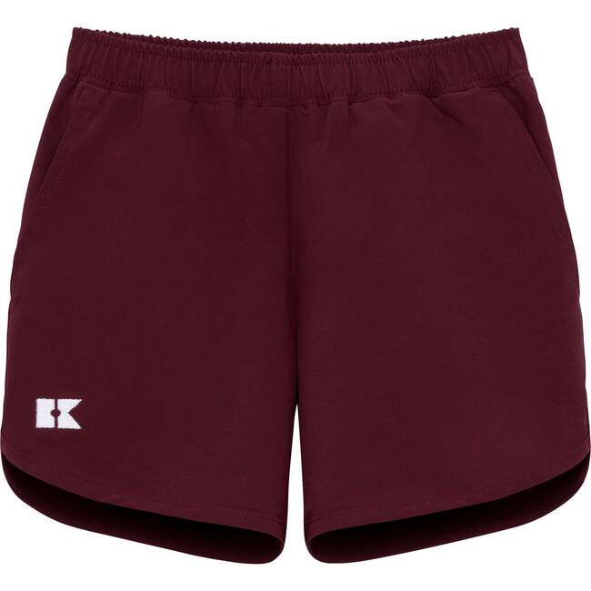 Boys Super Short Lined, Maroon