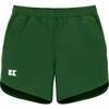 Boys Super Short Lined, Dark Green - Shorts - 1 - thumbnail