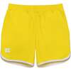 Boys Retro Super Short Lined, Yellow - Shorts - 1 - thumbnail