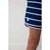 Boys Retro Super Short, Navy Stripe - Shorts - 4