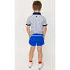Boys Retro Super Short Lined, Royal Blue - Shorts - 7