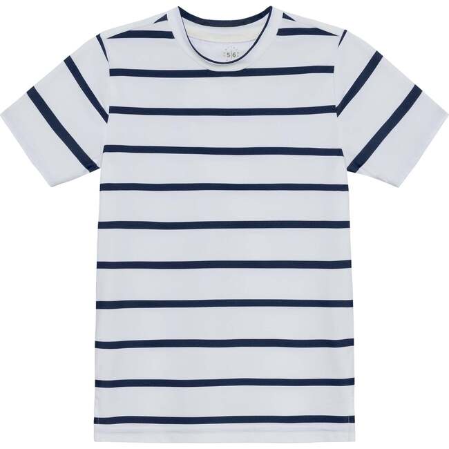 Boys Practice Tee, Navy Stripe