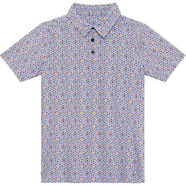 Boys Polo Shirt, Sailor Flag Print