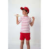 Boys Practice Tee, Red Stripe - T-Shirts - 2