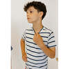 Boys Practice Tee, Navy Stripe - T-Shirts - 4