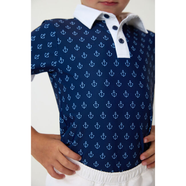 Boys Polo Shirt, Anchor - Polo Shirts - 4