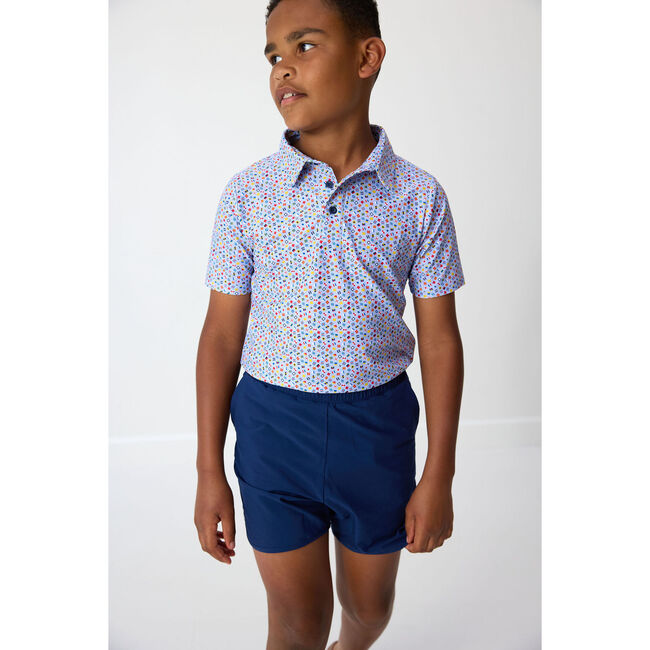 Boys Polo Shirt, Sailor Flag Print - Polo Shirts - 4