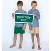 Boys Super Short Lined, Dark Green - Shorts - 4