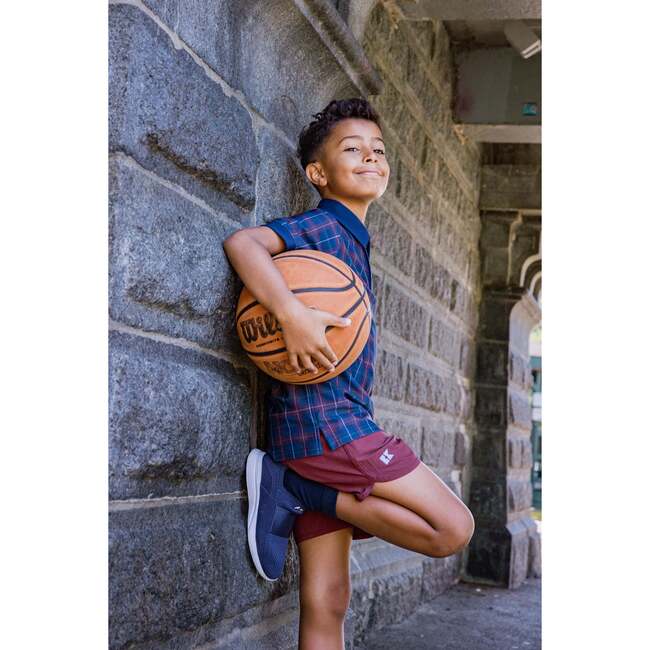 Boys Super Short Lined, Maroon - Shorts - 4