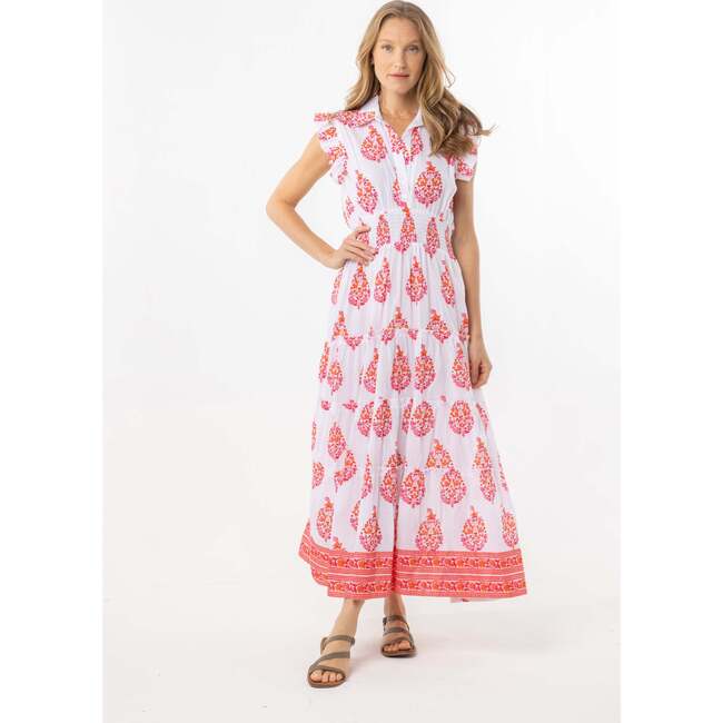Paulina Dress, Cherry Pink